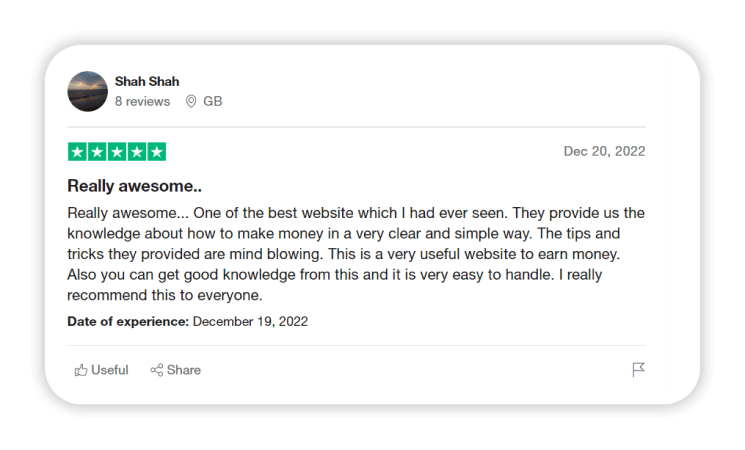 Experience The Real World Trustpilot review