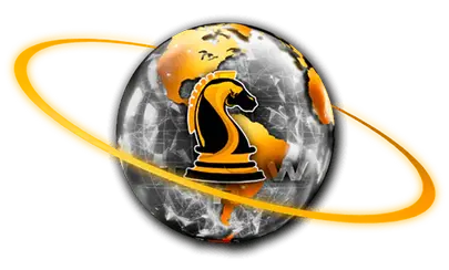 Experience The Real World logo with an orange gradient holo around it